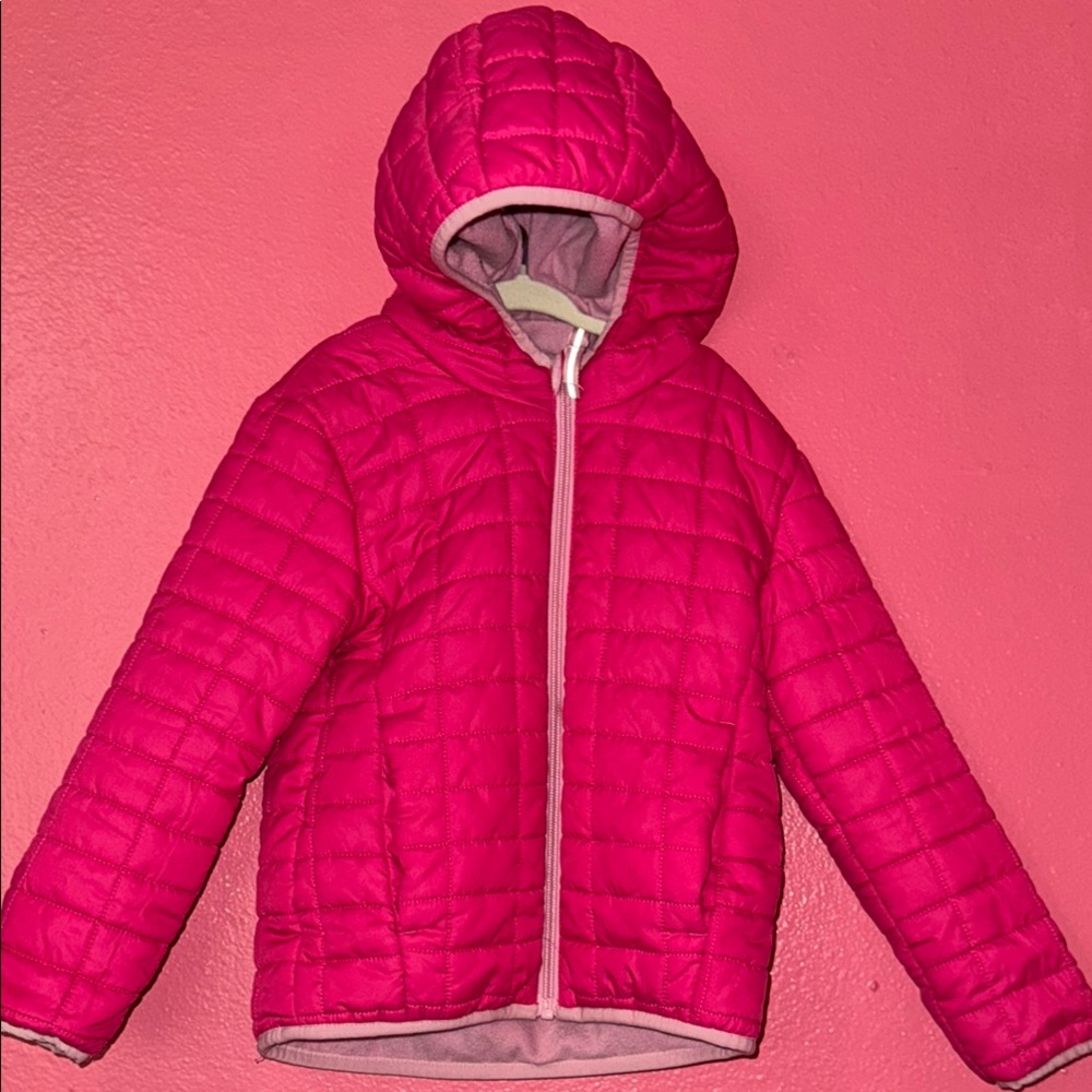 Cat & Jack Pink Puffer Jacket for Kids barely used